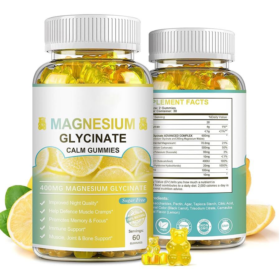 Glicato magnesio Gummies calme che natura è il supporto rilassante per il sonno, vitalità di rilassamento