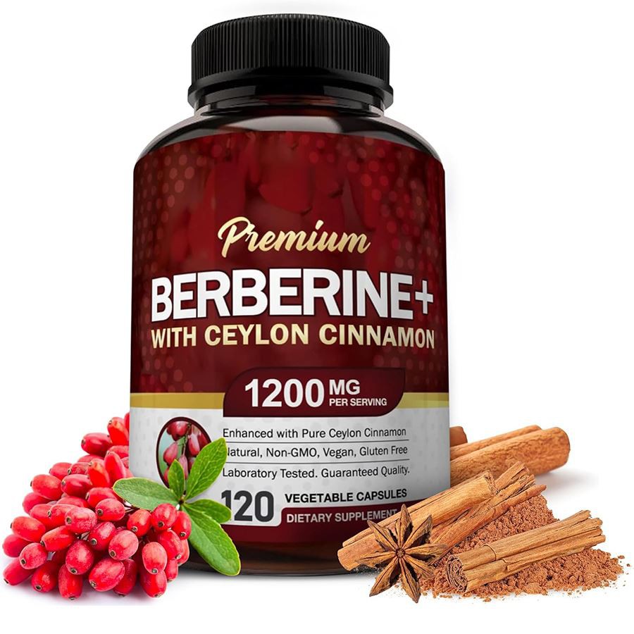 Berberina premium con la formula a doppia azione di Ceylon Cinnamon Nature per il benessere metabolico di tutto il corpo