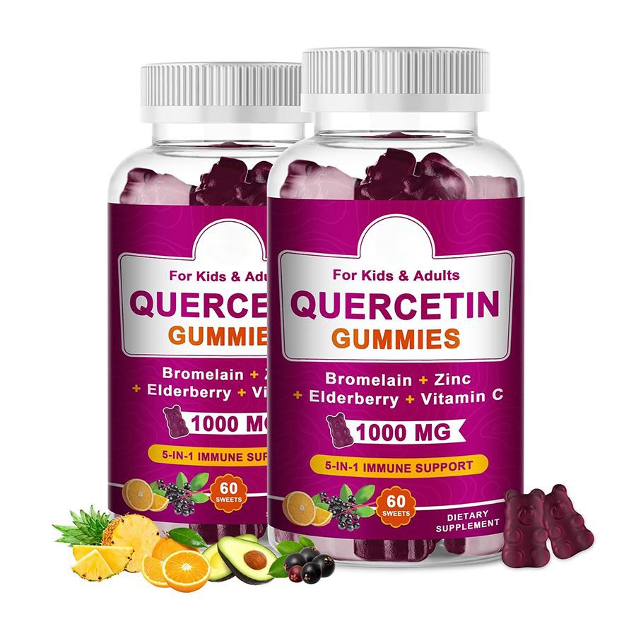 Quercetin Gummies 5 in 1 Supporto immunitario mastica per bambini adulti