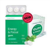 Gomma da masticare alla menta verde Energy Focus